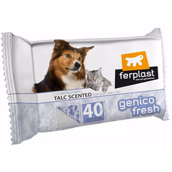 Genico Fresh Talc est une solution pratique pour nettoyer rapidement le poil des chiens et des chats, en particulier lorsque ...
