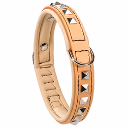 Ferplast Giotto Luxor, Chien, Collier standard, Beige, Cuir, Monochromatique, 59 cm