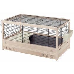 Ferplast - arena 100 Cage en bois de pin nordique fsc pour lapins. Variante arena 100 - Misure: 100 x 62.5 x h 51 cm -