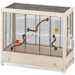 Ferplast GIULIETTA 4 Cage en bois FSC pour canaris et oiseaux exotiques. Variante GIULIETTA 4 - Misure: 57 x 30 x h 50 cm -