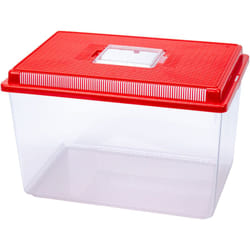 Ferplast - geo Conteneur pour petits animaux, poissons, tortues et insectes. Variante extra large - Misure: 35.6 x 23.4 x h 22.8 cm - 11 l - Rouge