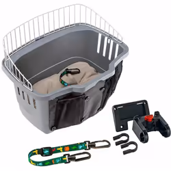 Description générale Atlas Bike Rapid est un panier de transport à fixer au guidon du vélo, conçu pour les chiens de petite t ...