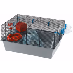 Milos Large Far West est une jolie cage pour hamster sur le thème du Far West. Elle est spécialement conçue pour l'implicatio ...