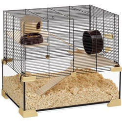 Cage en verre pour hamsters et souris - FERPLAST KARAT 60 - Dimensions : 595 x 39 x 525 cm