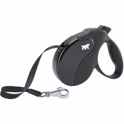 Amigo tape Laisse rétractable avec bande extensible. 4 tailles, large choix de couleurs.. Variante l - Mesures: 16 x 3.8 x h 15 cm - Noir - Noir