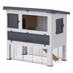 Ferplast Grand Lodge 120, Maison, Rabit, Gris, Blanc, Métal, Plastique, 2 portes(s), 1155 mm