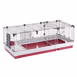 Ferplast Krolik 140, Cage, Rabit, Gris, Rouge, Métal, Plastique, 1 portes(s), 1420 mm