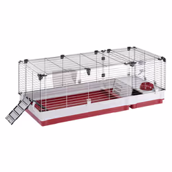 Ferplast Krolik 140 Rabit Gris, Rouge