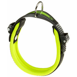 Ergofluo c Collier pour chiens avec rembourrage moelleux et fermeture avec micro-régulation.. Variante C15/33 - Misure: a: 25-33 cm b: 15 mm - Jaune