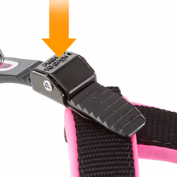 Ferplast Agila Fluo Noir, Fuchsia Nylon Chien Harnais abdominal