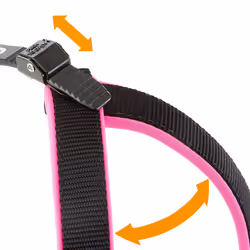 Ferplast Agila Fluo Noir, Fuchsia Nylon Chien Harnais abdominal - Vue supplémentaire 4