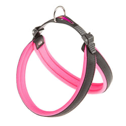 Ferplast Agila Fluo Noir, Fuchsia Nylon Chien Harnais abdominal