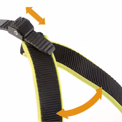 Ferplast Agila Fluo Noir, Jaune Nylon Chien Harnais abdominal - Vue supplémentaire 5
