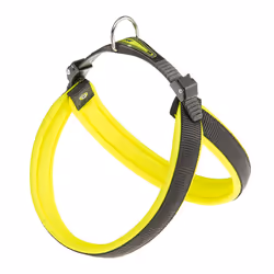 Ferplast Agila Fluo, Chien, Harnais abdominal, Noir, Jaune, Nylon, Monochromatique, 71 cm