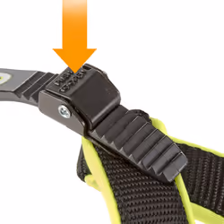 Ferplast Agila Fluo Noir, Jaune Nylon Chien Harnais abdominal