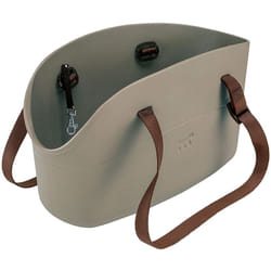 With-me small Sac en résine pour le transport de chiens de petite taille. Différentes couleurs mode.. Variante - Misure: 14 x 35 x h 22 cm - Taupe