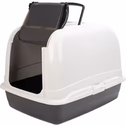 Maxi Bella Cabrio est une toilette fermée pour chats de grande taille et petits chiens dotée d'une porte frontale ouvrante. R ...