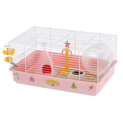 Ferplast Criceti 9 Princess Hamster Rose, Blanc
