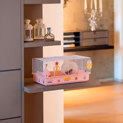 Ferplast Criceti 9 Princess Hamster Rose, Blanc