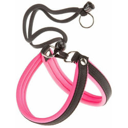 Agila fluo 1-2 Harnais ergonomique pour chiens avec rembourrage moelleux. Fermeture avec cordonnet.. Variante 1 - Misure: a=b 26-38 cm 15 mm