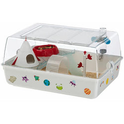 Ferplast - mini duna space Cage à hamsters et souris en plastique avec ambiance \espace\.. Variante mini duna space - Misure: 55 x 39 x h 27 cm -
