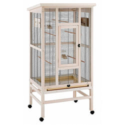 Wilma Volière en bois fsc pour canaris, perruches et oiseaux exotiques.. Variante wilma - Misure: 83 x 67 x h 158.5 cm - - Ferplast