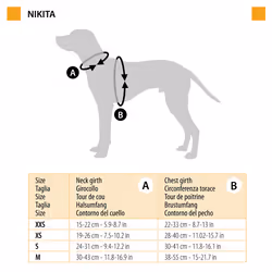 Nikita P Harnais Pour Chiens En Nylon Respirant Avec Coutures Réfléchissantes. Différentes Tailles Et Couleurs.. Variante Xs - Misure: A: 19-26 Cm B: 28-40 Cm 10 Mm - Bleu - Ferplast - Vue supplémentaire 2