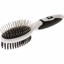 GRO 5762 Premium brosse combinée pour le soin complet du pelage des chiens et chats à poils courts, moyens ou longs. Très pra ...