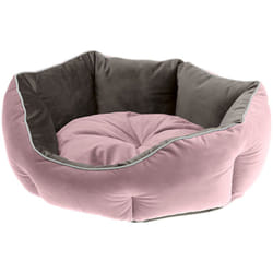 Queen Divan en tissu doux pour chiens et chats. Différents couleurs et tailles.. Variante 45 - Misure: 44 x 40 x h 16 cm - Rose - Ferplast