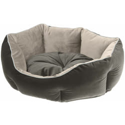 Ferplast QUEEN Divan en tissu doux pour chiens et chats. Différents couleurs et tailles.. Variante 45 - Misure: 44 x 40 x h 16 cm - Gris