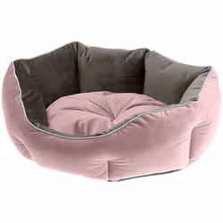 Queen est un couchage pour chiens et chats en velours, tissu doux et chaud mais résistant à l'usure en même temps, équipé d'u ...