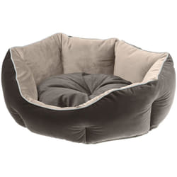 Queen Divan en tissu doux pour chiens et chats. Différents couleurs et tailles.. Variante 50 - Misure: 50 x 40 x h 18 cm - Gris - Ferplast