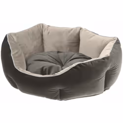 Queen est un couchage pour chiens et chats en velours, tissu doux et chaud mais résistant à l'usure en même temps, équipé d'u ...