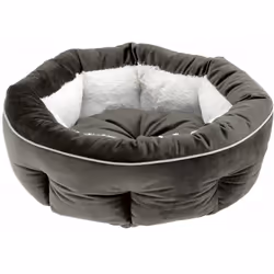 Le couchage d'intérieur pour chiens et chats Marquis a une forme arrondie confortable, il possède un rembourrage épais pour a ...