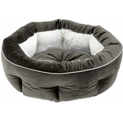 Marquis Couchage en velours doux pour chiens et chats. Variante 45 - Misure: ø 45 x 16 cm - Gris - Ferplast
