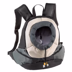 Ferplast KANGOO Sac à dos pour chiens. Deux mesures. SMALL - 37 x 16 x h 36.5 cm - Gris