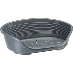 FERPLAST Panier pour chien plastique SIESTA Deluxe Taille 12 - 111x805x335 cm - Gris foncé