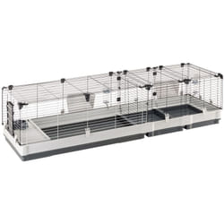 Ferplast - krolik 200 Cage pour plusieurs lapins avec séparateur. Variante krolik 200 - Misure: 205 x 60 x h 50 cm - Gris