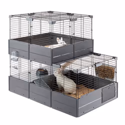 Ferplast Multipla Double Cochon d'inde, Rabit Gris