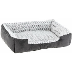 Sweetie Niche en coton et fourrure écologique pour chiens et chats. Variante 70 - Misure: 74 x 61 x h 19 cm - Gris - Ferplast