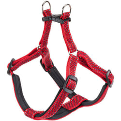Ferplast - daytona deluxe p Harnais réfléchissant rembourré pour chiens. Variante medium - Misure: a: 50-55 cm b: 53-60 cm 15 mm - Rouge