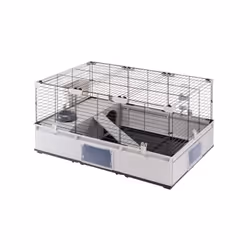 HABITAT FLEXIBLE ET EXTENSIBLE : Conçu pour les lapins et les cochons d'Inde, ce clapier modulaire offre un espace spacieux e ...