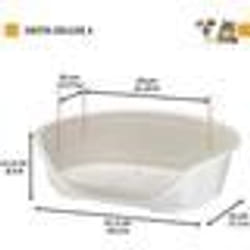 Panier-Corbeille SIESTA DELUXE Taille 4 - 615*45*215 cm - Gris clair -FERPLAST