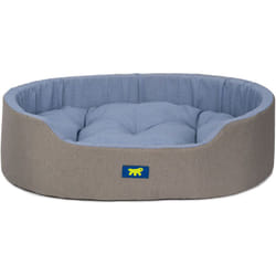 Ferplast - dandy colours Lit d'intérieur pour chien et chat, en coton avec coussin amovible dandy. Variante 65 - Misure: 65 x 46 x h 17 cm - Bleu