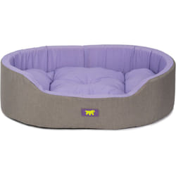 Ferplast - dandy colours Lit d'intérieur pour chien et chat, en coton avec coussin amovible dandy. Variante 65 - Misure: 65 x 46 x h 17 cm - Lilac