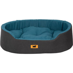 Dandy colours Lit d'intérieur pour chien et chat, en coton avec coussin amovible dandy. Variante 65 - Misure: 65 x 46 x h 17 cm - Sarcelle - Ferplast