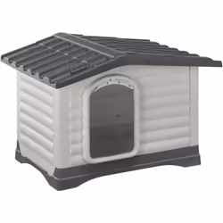 La niche pour chien Dogvilla, fabriquée en plastique résistant aux chocs et aux UV, se distingue par son design innovant et s ...