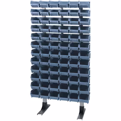 Étagère métallique pratique l 600 x p 300 x h 1 250 mm. + 72 Cubes de polypropylène bleu Art.102 Gagnez au désordre avec cett ...