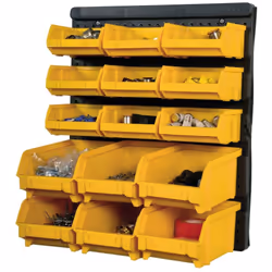 Le panneau porte outils mural avec 15 bacs à becs est la solution idéale pour organiser efficacement votre espace de travail. ...