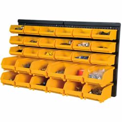 Le panneau porte outils mural avec 30 bacs à becs est la solution idéale pour organiser efficacement votre espace de travail. ...